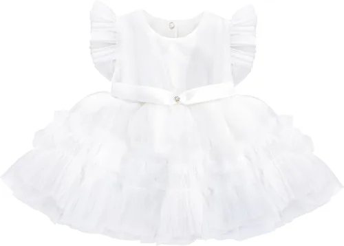 Miniatura 2 de Lilax Vestido de tul con volantes para bebé, conjunto de regalo de tutú en capas