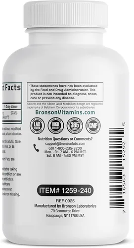 Miniatura 6 de Bronson Glicinato de zinc 30 mg quelatado absorción superior 100% fórmula quelatada sin OMG, 240 cápsulas vegetarianas