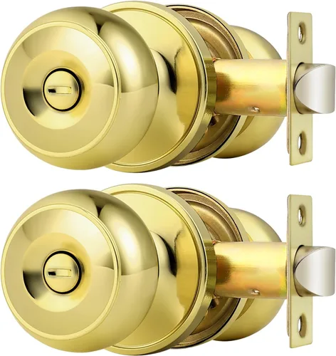 Miniatura 68 de Probrico - Perillas de puerta de negro mate, manijas de puerta con cerradura y perilla, manijas de puerta interior sin llave para baño y dormitorio