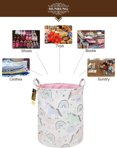 Miniatura 3 de Cesta grande para la lavandería, contenedor organizador de dibujos animados para guardería, juguetes, lavandería, ropa de niños, cestas de regalo