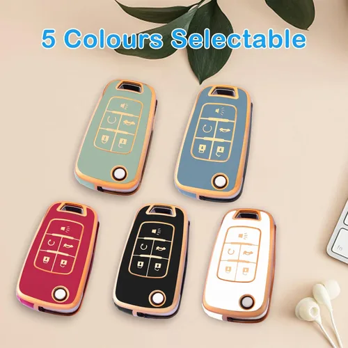 Miniatura 7 de XIYANG TRADE Funda para llavero Chevy con llavero, funda de TPU suave para llave de protección completa para Camaro Cruze Equinox Malibu Impala