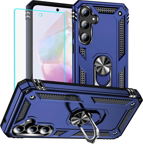 Miniatura 21 de Yiakeng Funda para Galaxy A32 5G, Samsung A32 5G, fundas protectoras de grado militar con anillo para Samsung Galaxy A32 5G (verde militar)