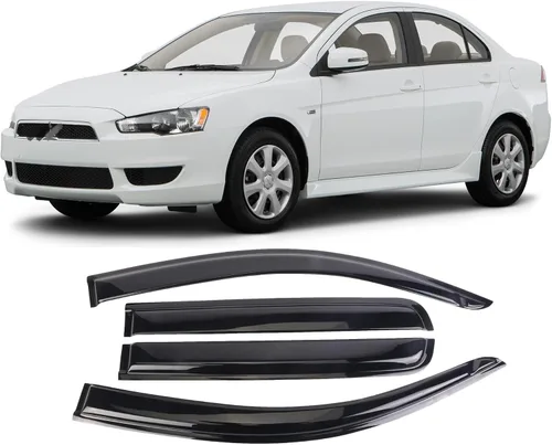 Miniatura 14 de Juego de 4 viseras adhesivas para ventana, deflectores, protectores contra la lluvia, compatible con Toyota Sienna 94153 2004-2009