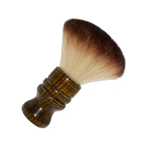 Miniatura 4 de Cepillo profesional para el cuello de la peluquería de 2 piezas con mango de madera, cepillo de barrido de pelo y kits de corte