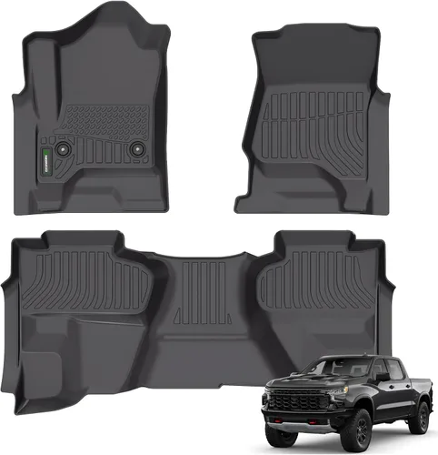 Miniatura 21 de ANBINGO - Tapetes para el piso para automóvil, impermeables, aptos para todo tipo de clima, resistentes, protectores de piso de TPE, para filas