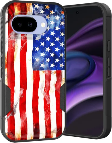 Miniatura 116 de Funda para Pixel 6A, Híbrida de Doble Capa de Servicio Pesado Resistente a Prueba de Golpes PC Duro + Funda Protectora de Silicona Suave para Google