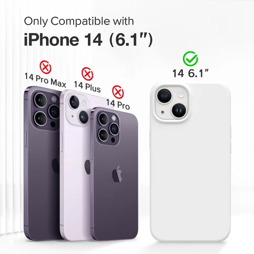Miniatura 830 de GONEZ Funda de silicona para iPhone 15 Pro Max, compatible con Magsafe, protector de cámara + protector de pantalla, forro de microfibra suave