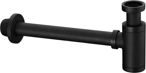 Miniatura 10 de Trampa redonda de latón para botella P, kit de tubo de drenaje de trampa de desechos para lavabo, altura ajustable, acabado dorado cepillado