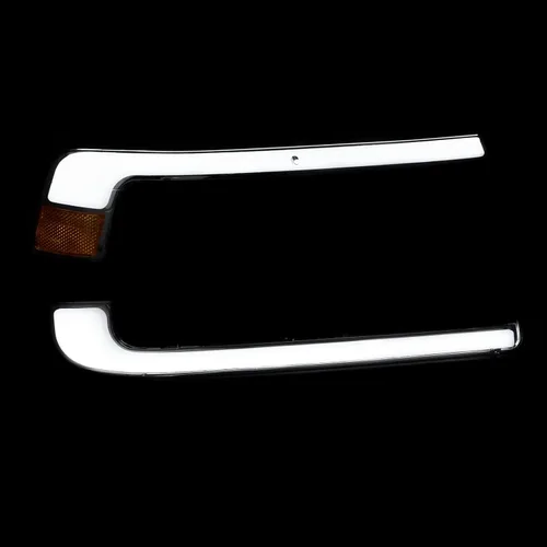 Miniatura 7 de AJP Distributors Juego de faros LED DRL con barra de tubo + esquinas parachoques de señal de conducción de señal izquierda derecha