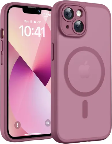 Miniatura 55 de TOCOL Funda magnética 3 en 1 para iPhone 14 Pro, mejorada [protección completa de cámara] con 2 protectores de pantalla, funda de grado militar Azul