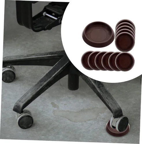 Miniatura 5 de Tapones de cama, 12 piezas, ruedas fijas para alfombras, muebles para el hogar, ruedas redondas, muebles de plástico, posavasos profesionales