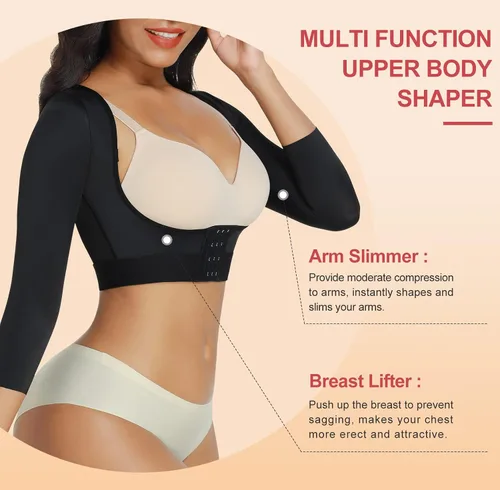 Miniatura 3 de FeelinGirl Post Surgery Arm Compression Sleeves Upper Arm Shaper Lipo Garment Posture Corrector Shapewear Tops