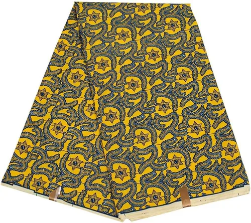 Miniatura 24 de BintaRealWax Tela africana de 6 yardas de tela tribal con estampado de cera vintage Ankara para coser vestido de fiesta