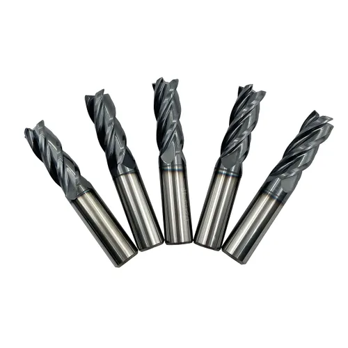 Miniatura 8 de joleully Fresa de Extremo Cuadrado de Carburo de 1/2", HRC 45 Grados Extremo Único 4 Flautas Recubrimiento AlTiN Brocas de Fresado
