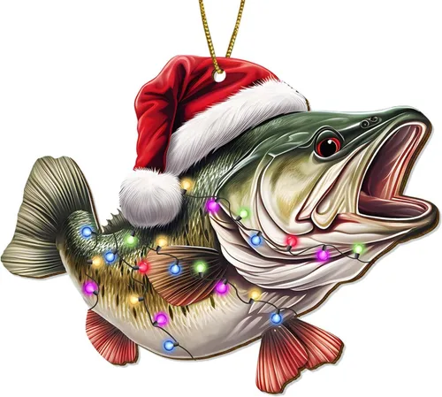 Miniatura 13 de Adornos colgantes de Navidad de Husky impresos por dos lados, recuerdo para mujeres, hombres y amigos, decoraciones colgantes de árbol de Navidad