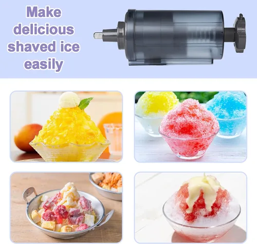 Miniatura 5 de Accesorio de Hielo Afeitado para Batidora de Soporte KitchenAid con 16 Moldes de Hielo, Fabricante de Conos de Nieve, Accesorios de Afeitadora
