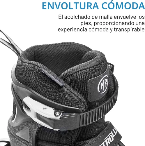 Miniatura 3 de METROLLER Patines en línea para mujeres, patines en línea ajustables para adultos, para adolescentes y niños Blanco