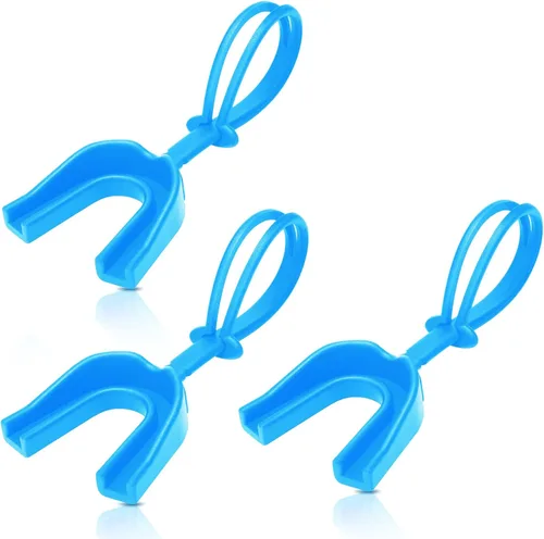 Miniatura 11 de TOODOO 3 protectores bucales de fútbol con correa para jóvenes, protector bucal suave para jóvenes, boquilla de fútbol para boxeo, lacrosse, Negro