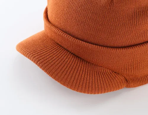 Miniatura 29 de Home Prefer - Gorro de invierno para hombre con visera, cálida y doble punto.