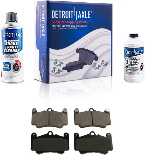 Miniatura 57 de Detroit Axle - Pastillas de freno traseras para Mercedes-Benz C230 C240 C280 C320 C350 CLK320 CLK350 CLK430 E300 E320 E420 E430 SLK350, pastillas