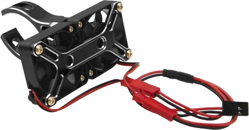 Miniatura 3 de 4985 1717 - Disipador de calor con motor sin escobillas, doble ventilador de refrigeración, compatible con 1/5 Traxxas X-Maxx Arrma RC Car (negro)