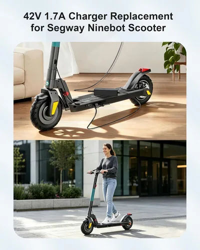 Miniatura 4 de WUKUR Cargador de 42V 1.7A para scooters Segway Ninebot compatible con Ninebot Electric Scooter ES2, ES4, E22, ES1L, E2 Pro, F20, F25, F30, F40, F2