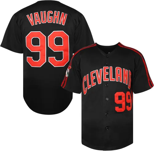 Miniatura 10 de Ricky Vaughn 99 - Camiseta de béisbol de la película para hombre, estilo hip hop, ropa de los años 90, camiseta cosida para fanáticos