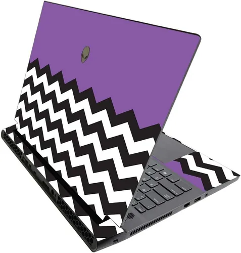 Miniatura 504 de MightySkins - Skin brillante con purpurina para Alienware M17 R3 (2020) y M17 R4 (2021) - Diversión de los años 90 Acabado duradero con purpurina