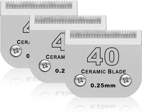 Miniatura 11 de Hojas para aseo de mascotas para perros desmontables - Tamaño 7FW, hoja ancha para aseo de perros, longitud de corte 3.2 mm (1/8"), compatible