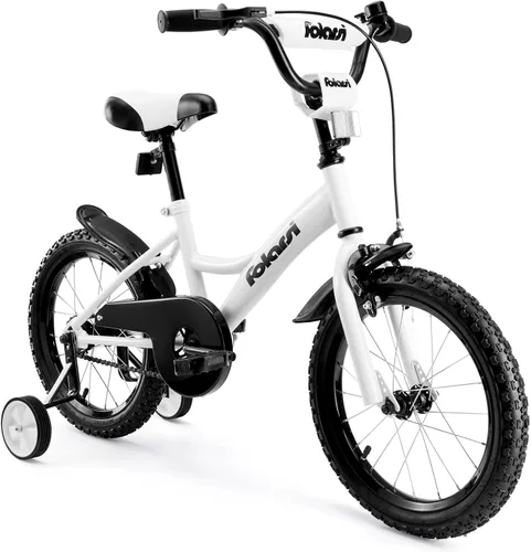 Miniatura 16 de Bicicleta para niños de 14, 16 y 18 pulgadas para niños y niñas de 3 a 9 años, bicicleta infantil con campana y ruedas de entrenamiento, múltiples