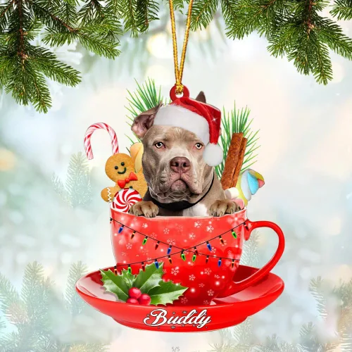 Miniatura 67 de Alaskan Malamute - Adorno acrílico personalizado para perro en taza, adorno de Navidad personalizado para perro 2023, decoración de árbol