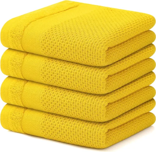 Miniatura 44 de Homaxy Paños de cocina 100% algodón, paquete de 8 – 12 x 12 pulgadas, tejido de gofre, muy suaves y absorbentes, paños de cocina de secado rápido
