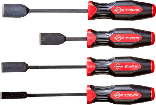 Miniatura 2 de Mayhew Tools 13082 - Juego de raspadores rectos Progrip de 4 piezas