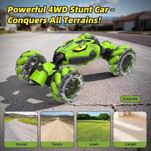 Miniatura 5 de Coches RC 4WD únicos de alta velocidad, coches de control remoto con detección de gestos para niños de 8 a 12 años, auto de deriva RC de doble cara