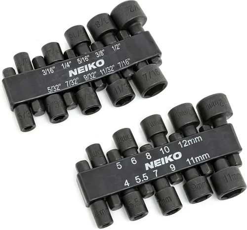 Miniatura 19 de NEIKO 10048A Juego de Brocas de Seguridad de 100 Piezas Acero Cr-V Adaptadores de 1/4 de Pulgada Phillips Ranurado Hexagonal Torx Star A Prueba