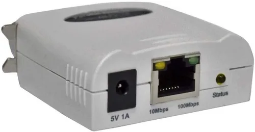 Miniatura 2 de X-MEDIA XM-PS110P Servidor de impresión paralelo Fast Ethernet de 1 puerto 10/100Mbps Servidor de impresión en red de puertos Parallel Centronics