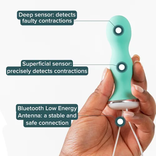 Miniatura 3 de Perifit - Ejercitador de suelo pélvico con aplicación Entrenador Kegel Fortalece tu suelo pélvico, obtén un mejor control de la vejiga, un apoyo