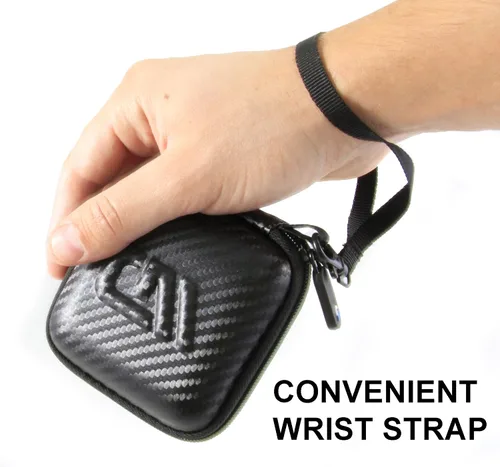 Miniatura 6 de CASEMATIX Funda de transporte compatible con Dual Electronics XGPS150A Multiusos Universal Bluetooth GPS receptor y cable de carga, no es compatible
