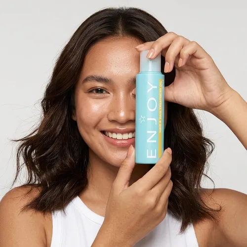 Miniatura 6 de Enjoy Aceite de tratamiento para el cabello y la piel, mezcla de aceite de argán y linaza de absorción rápida, hidratación ligera y tiempo de secado