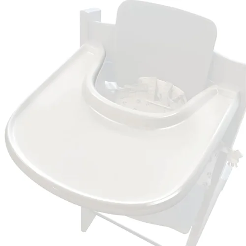 Miniatura 10 de Bandeja para silla alta para bebé compatible con Stokke Tripp Trapp V2+, bandeja de repuesto para silla alta Stokke, superficie lisa y fuerte Gris