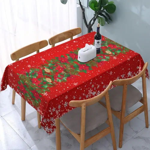 Miniatura 14 de Mantel de Otoño de Acción de Gracias con Hojas de Calabaza, Mantel Rectangular Lavable de Cuadros Rústicos para Decoración de Cocina y Comedor