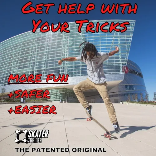 Miniatura 2 de SkaterTrainers- Skateboard Tricks Fast No Experience Needed- Fun, Safe, and Easy- Ollies, Kickflips and More- All Ages- Accessories Make Great Negro