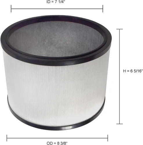 Miniatura 5 de HQRP Filtro HEPA compatible con Dyson Pure Cool Link Desk DP01 DP02 y Pure Hot+Cool HP01 HP02 calentador + ventilador, filtro de repuesto 968125-03