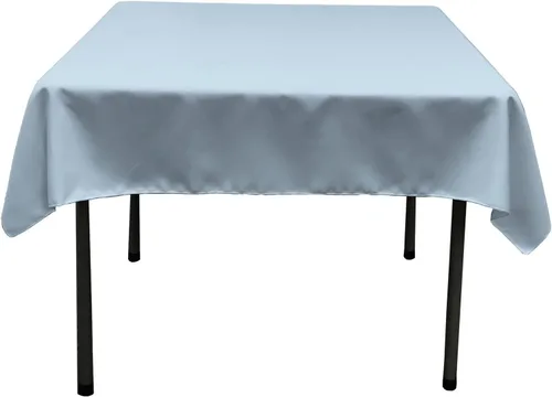 Miniatura 125 de LA Linen. Mantel cuadrado de popelina de poliéster