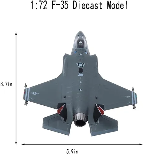 Miniatura 2 de F-35A Lightning Ⅱ Fighter Jet Model-1/72 Lockheed Martin AF-01 Steath Metal Modelos de aviones para coleccionista, entusiasta de la aviación