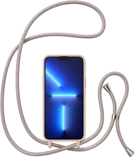 Miniatura 3 de ZTOFERA Funda cruzada para iPhone 14 Pro con correa de cordón, cuerda ajustable, funda suave de silicona líquida para iPhone 14 Pro de 6.1 pulgadas