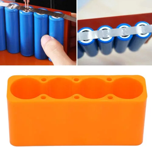 Miniatura 2 de Abrazadera de soldadura de batería, contenedor de batería de plástico industrial, soporte de batería ajustable, accesorio de fijación de soldadura