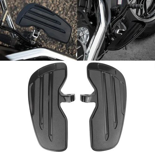 Miniatura 3 de Tablas de suelo delanteras de aluminio, clavijas de repuesto para Indian Sixty Bobber 2015-2022 - Negro/Plata