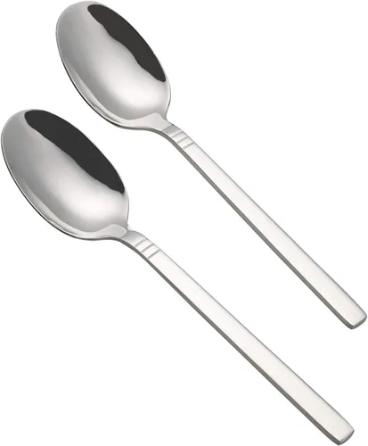 Miniatura 7 de Morcte Cuchara de cena de acero inoxidable de 12 piezas, cuchara de cubiertos de 7.8 pulgadas