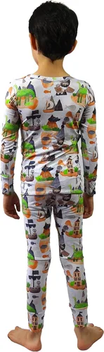 Miniatura 6 de Unisex de género neutro - Niños y niñas - Conjuntos de pijama únicos - Extra cómodo hecho de seda viscosa de bambú suave